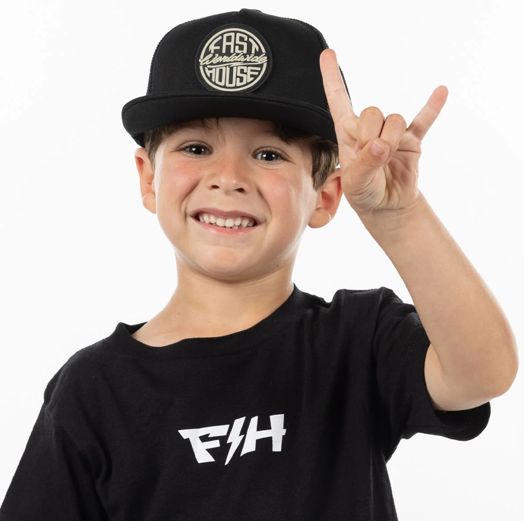 Fasthouse Toddler Squall Hat Black kšiltovka pro malé děti (2)